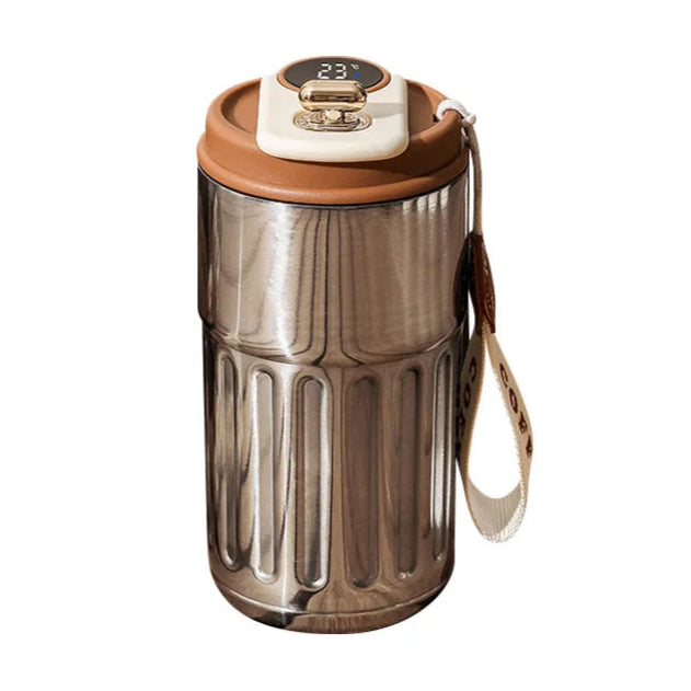 Garrafa Térmica Inteligente – Aço Inoxidável 450ml, Ecrã LED de Temperatura Garrafa Térmica Inteligente – Aço Inoxidável 450ml, Ecrã LED de Temperatura